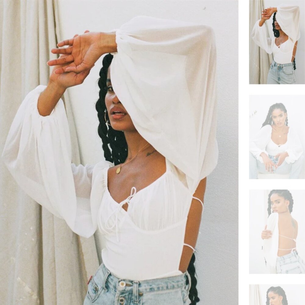 Sabo Skirt Sorrell White Bodysuit